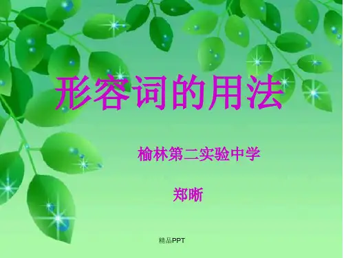 初中英语形容词用法课件