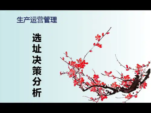 _选址决策