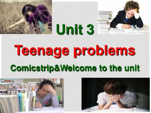 江苏省盐城市射阳县实验初级中学九年级英语上册《Unit 3 Teenage problems》课件 (新版)牛津版