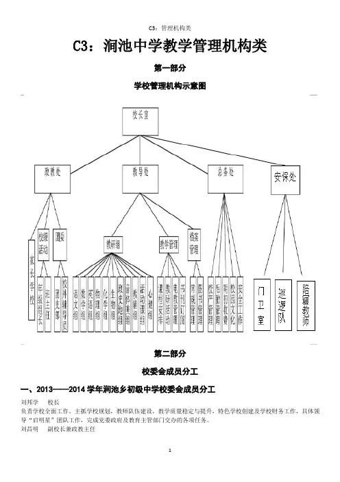 C3：涧池中学教学管理机构类