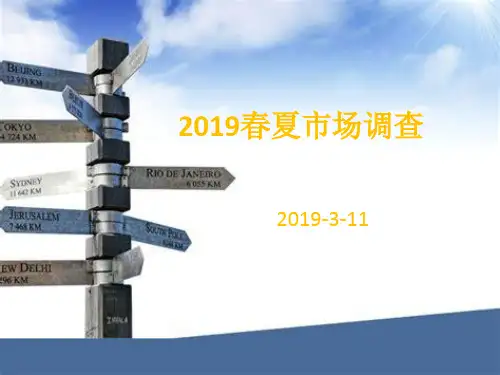 2019春夏服装流行趋势市场调查