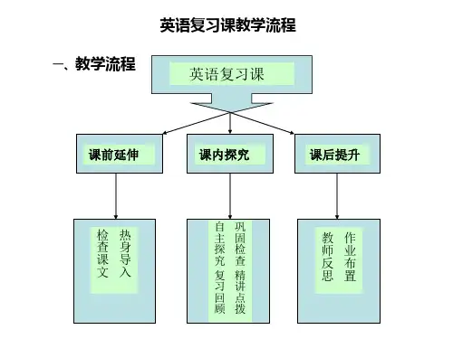 英语复习课教学流程及解读