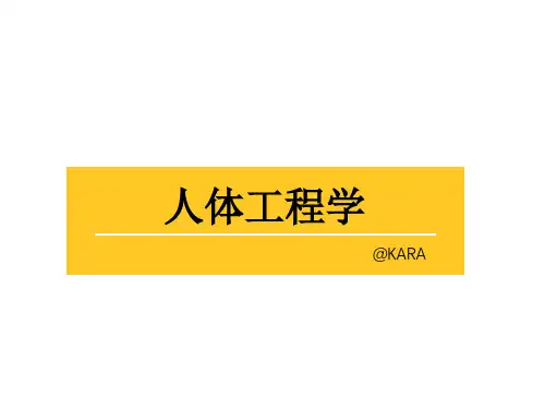 《人体工程学》第二章