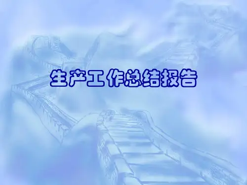 生产工作总结报告