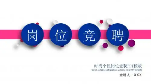 时尚个性岗位竞聘PPT模板
