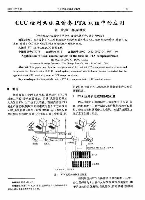 CCC控制系统在首套PTA机组中的应用