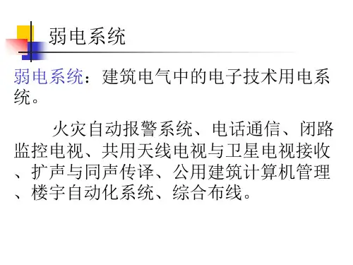 建筑设备之几种建筑弱电系统介绍.pptx