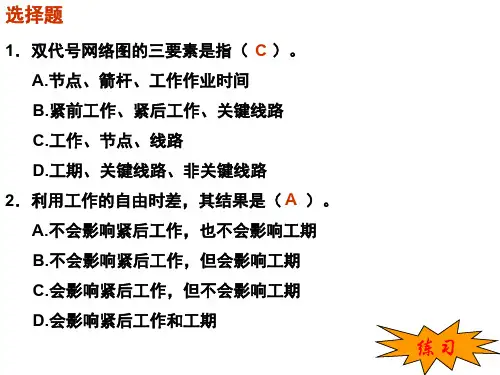 网络计划技术习题课共29页