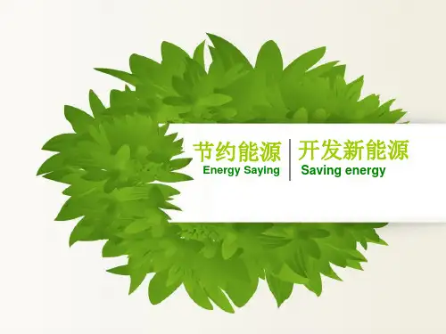六年级下册科学课件-5.4 节约能源与开发新能源(8)-苏教版