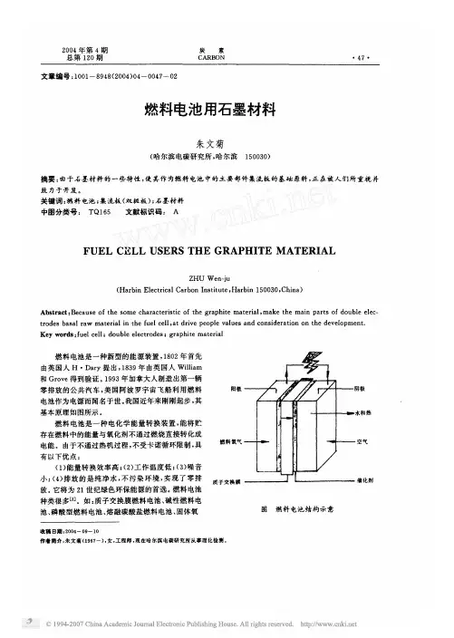 燃料电池用石墨材料