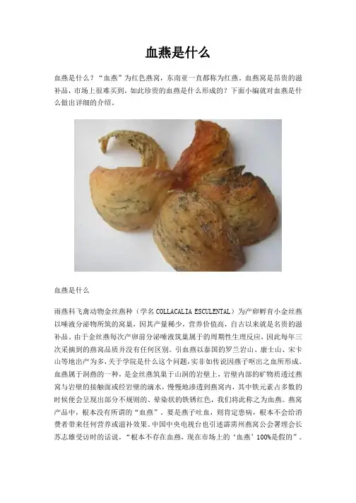 血燕是什么