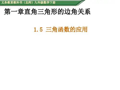 三角函数的应用PPT