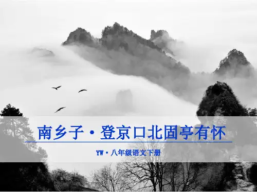 南乡子·登京口北固亭有怀
