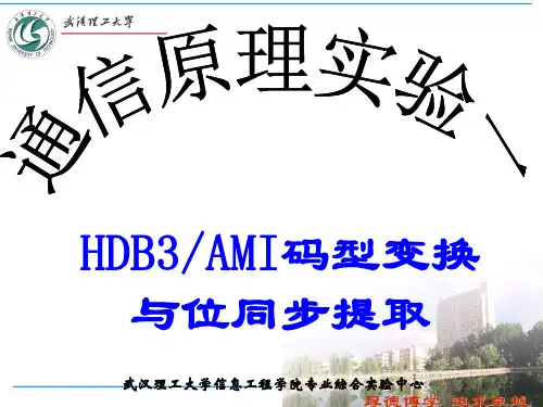 通原实验1-码型变换