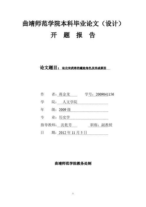 开题报告