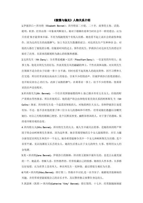 傲慢与偏见人物介绍 2