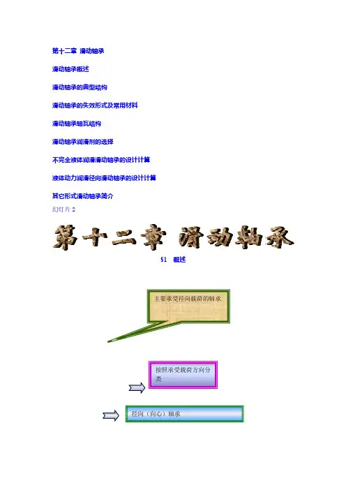 滑动轴承知识大全