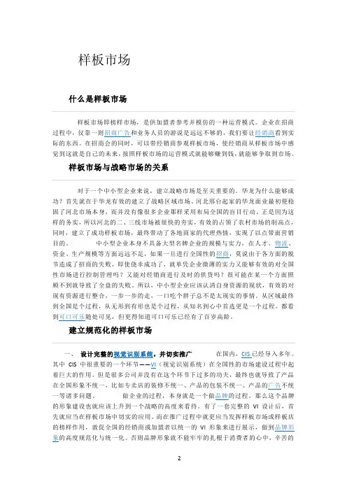 样板市场