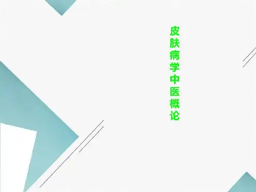皮肤病学中医概论