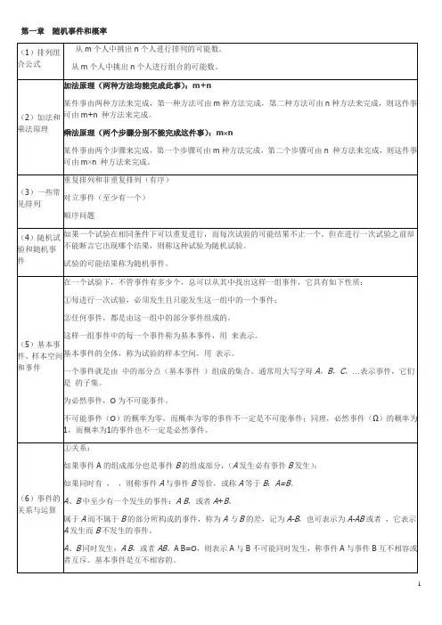 第一章  随机事件和概率