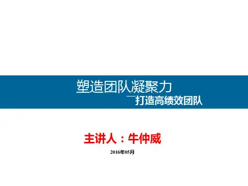 怎么塑造团队凝聚力,打造高绩效团队