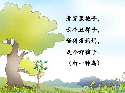 2016年秋季版乌鸦喝水课件1
