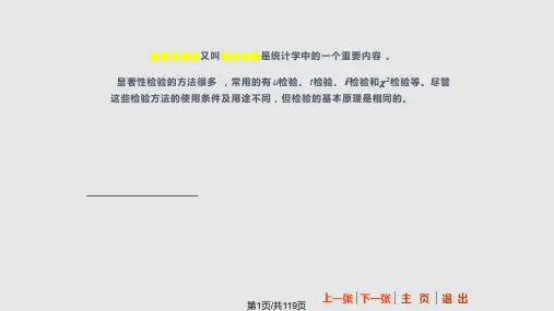 显著性检验PPT课件