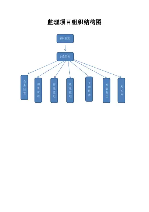 监理项目组织结构图