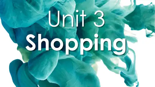 unit 3  Shopping