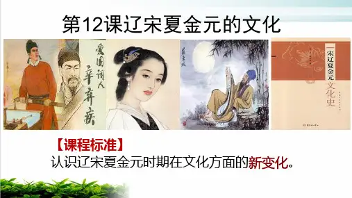 人教新版必修中外历史纲要上辽宋夏金元的文化【课件】PPT完整版