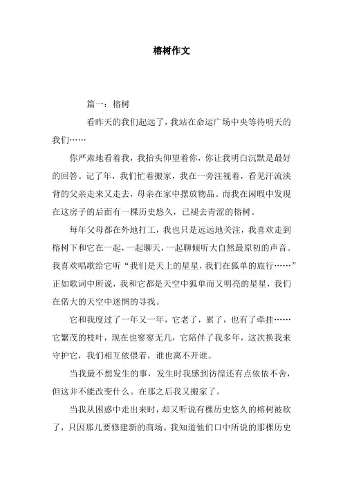榕树作文