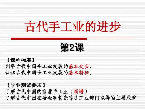 人教版必修2第一单元第2课古代手工业的进步(共53张PPT) (2)