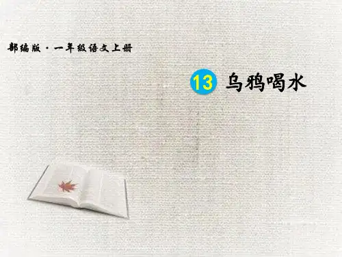13乌鸦喝水