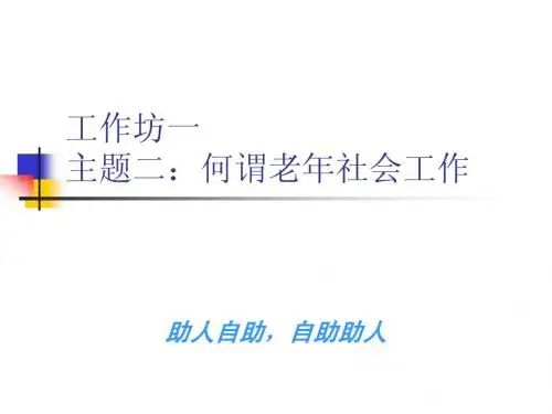 老年社会工作2