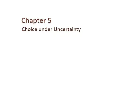 范里安微观经济学(第九版)chapter5