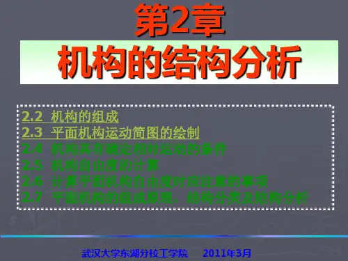 机械原理  第1章 1.2节 运动副 机构运动简图