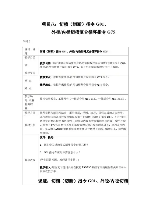 G71-G76循环指令