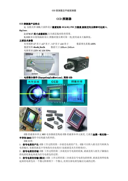 CCD探测器及平板探测器