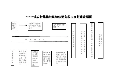 农村集体经济组织财务收支及报账流程图