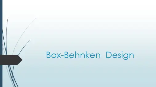 Box-Behnken Design