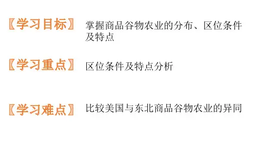 人教版高中地理必修二课件：3.2.2商品谷物农业 (共41张PPT)