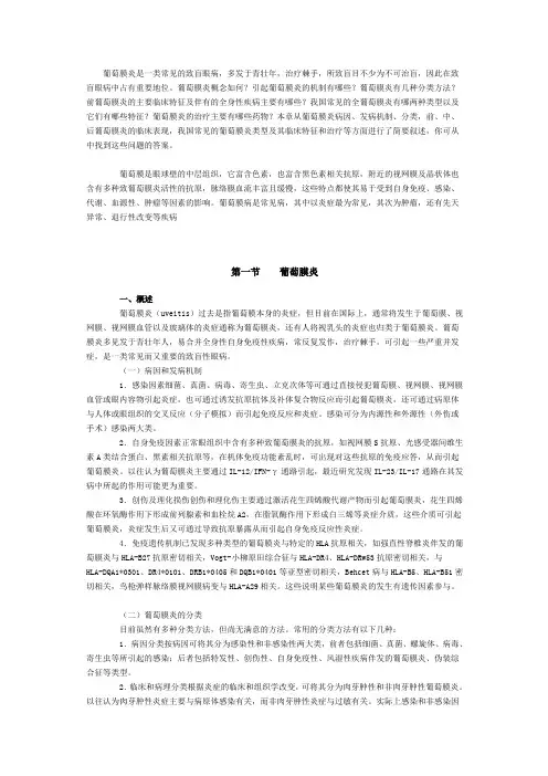 葡萄膜疾病