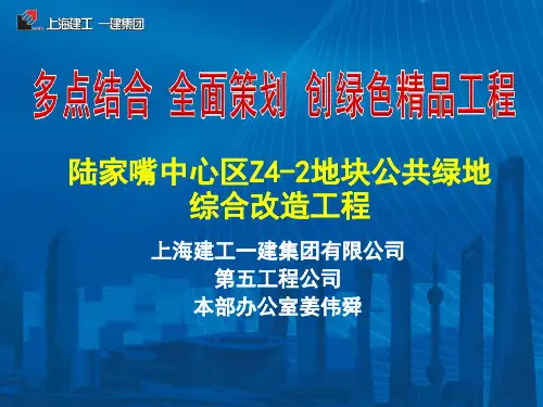 陆家嘴项目管理成果汇报