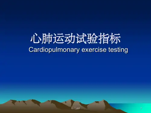 心肺运动试验指标解读PPT课件