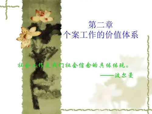 个案工作 第二章