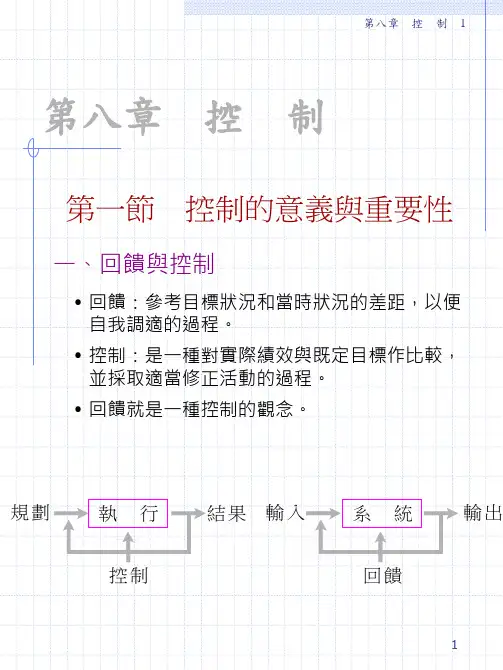 控制的意义与重要性