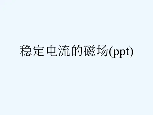 稳定电流的磁场(ppt)