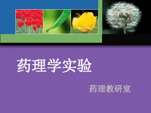 药理学实验 - 安徽医科大学基础医学院