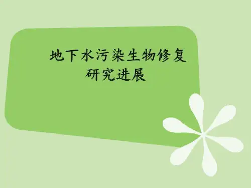 地下水污染生物修复