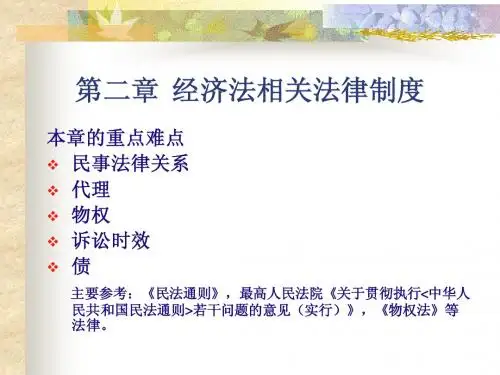经济法讲义第二章